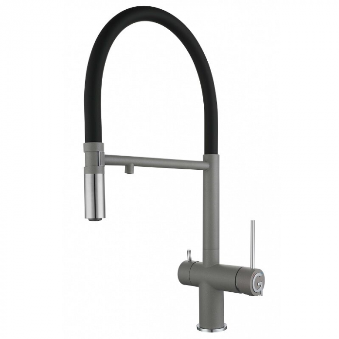 Смеситель Rivelato Adria 1523517 grigio cromo