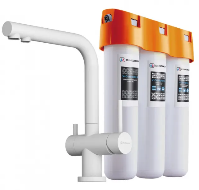 Комплект Omoikiri Nagano-WH-P + Pure drop Lite 4054.8028P