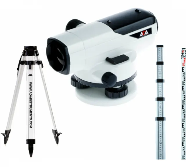 Нивелир оптический ADA PROF-X32 + Рейка STAFF 5 + Штатив Light А00119_К2