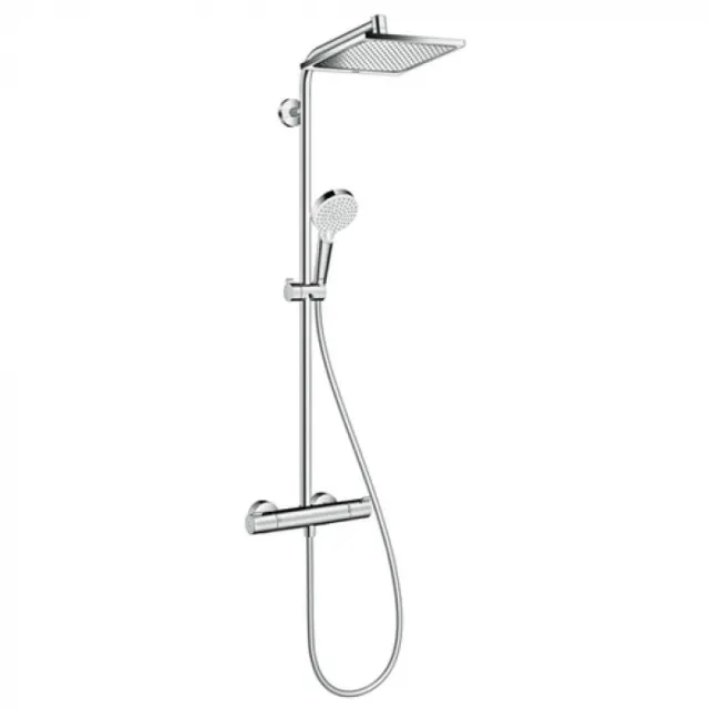 Душевая система Hansgrohe Crometta Е 240 1jet Showerpipe с термостатом 27271000