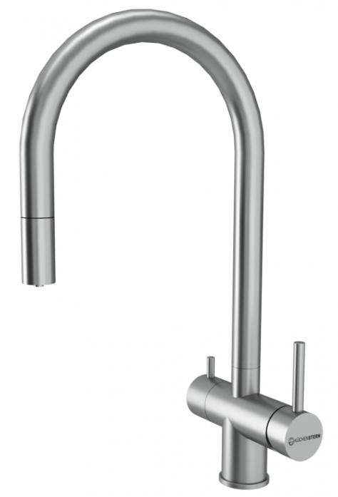Смеситель для кухни KUCHENSTERN DRIM-FS 403SS40 нержавеющая сталь