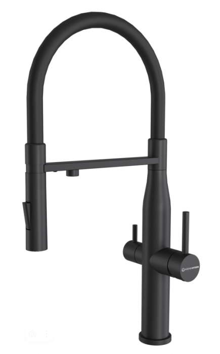 Смеситель для кухни KUCHENSTERN ELIT-FE 407BL40 черный