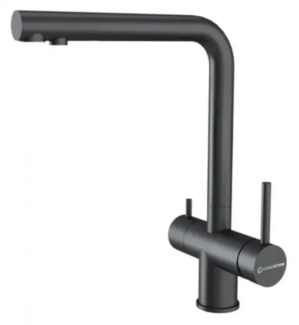 Смеситель для кухни KUCHENSTERN FOKUS-FS вороненая сталь 401GM40