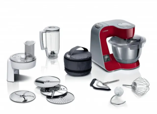 Кухонный комбайн Bosch MUM5X720 красный/серый