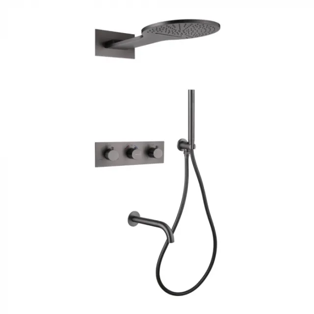 Душевая система Abber Wasser Kreis AF8150NG никель