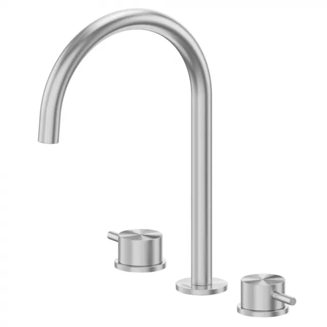 Смеситель для раковины Abber Wasser Kreis 316 AF8108BST-M сталь брашированная