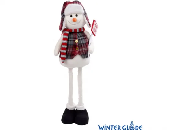 Фигурка Winter Glade Снеговик 90 см на телескопических ногахF4190