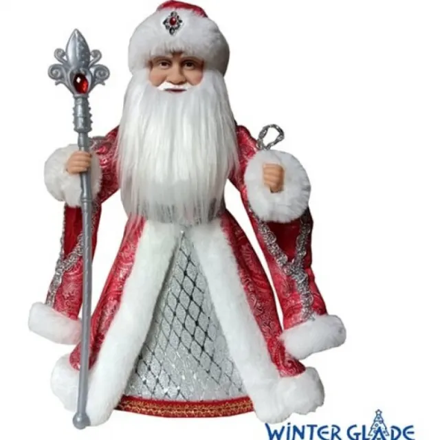 Фигурка Winter Glade Дед Мороз 40 см красный/серебряный MS0140