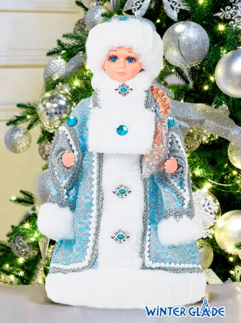 Фигурка Winter Glade Снегурочка 40 см светло-голубой/серебряный MS0840