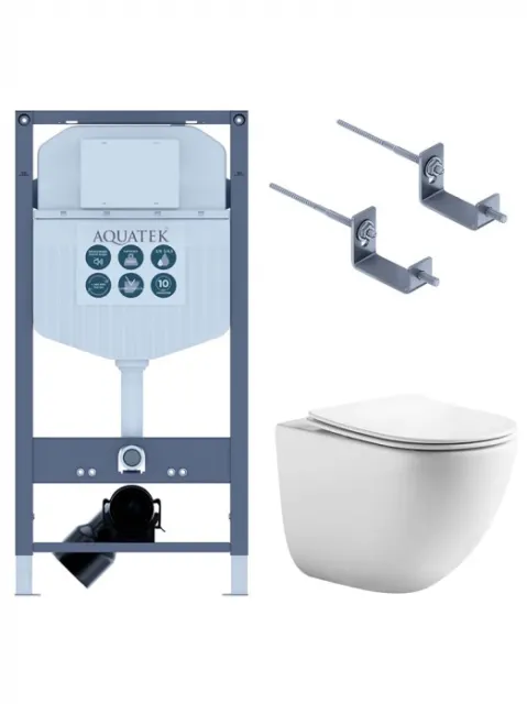 Комплект AQUATEK SET ГЕЛИОС INS23 (рама Standard INS-0000023+крепление KKI-0000002+унитаз Гелиос AQ1993T-00 с сиденьем)