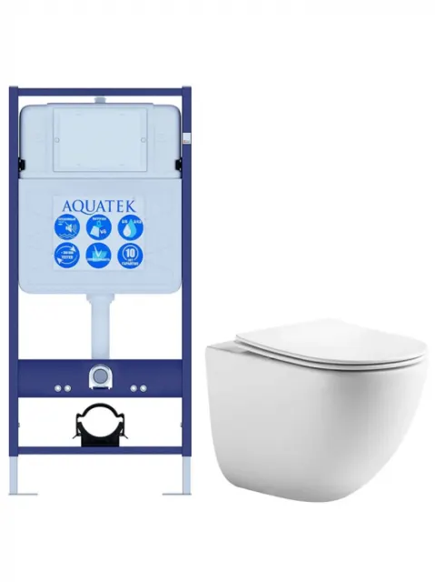 Комплект AQUATEK SET ГЕЛИОС (рама Standard INS-0000012+унитаз Гелиос AQ1993T-00 с сиденьем)