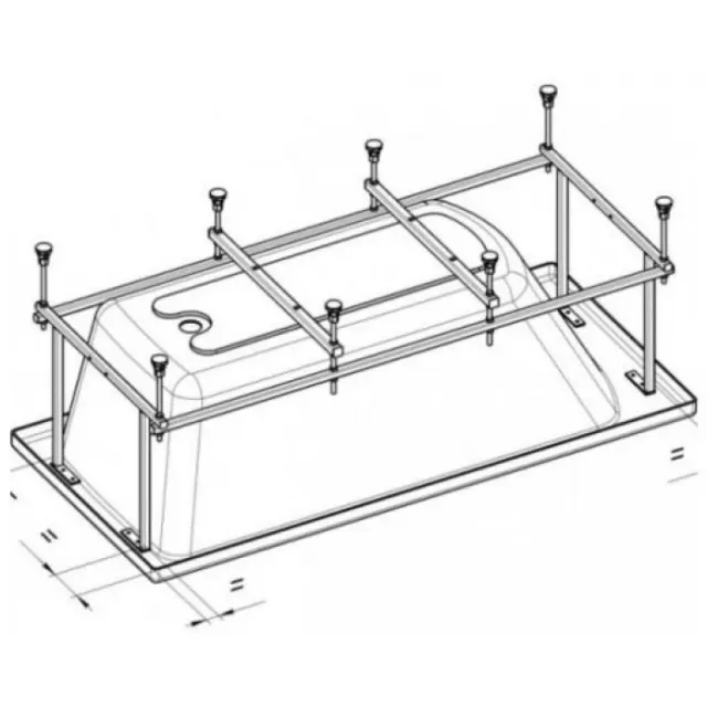 Монтажный комплект для ванны Roca Easy ZRU9302907 170х70