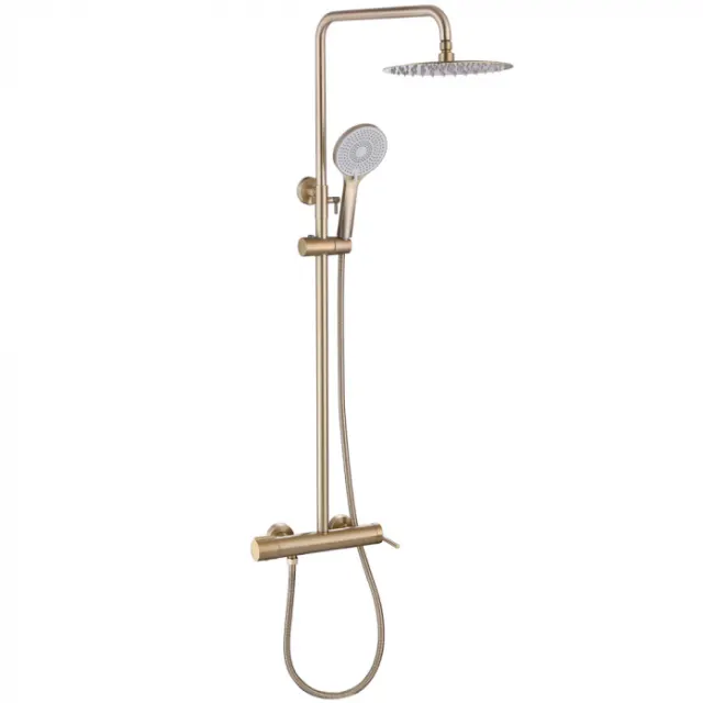 Душевая стойка Abber Emotion AF8816GL золото матовое