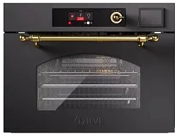 Комбинированный духовой шкаф с паром и микроволнами ILVE 645-SNHSW/MGB графит (ручки бронза)