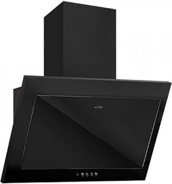 Наклонная вытяжка Elikor Коралл 60П-430-К3Д черный/черное стекло 330.0650.863