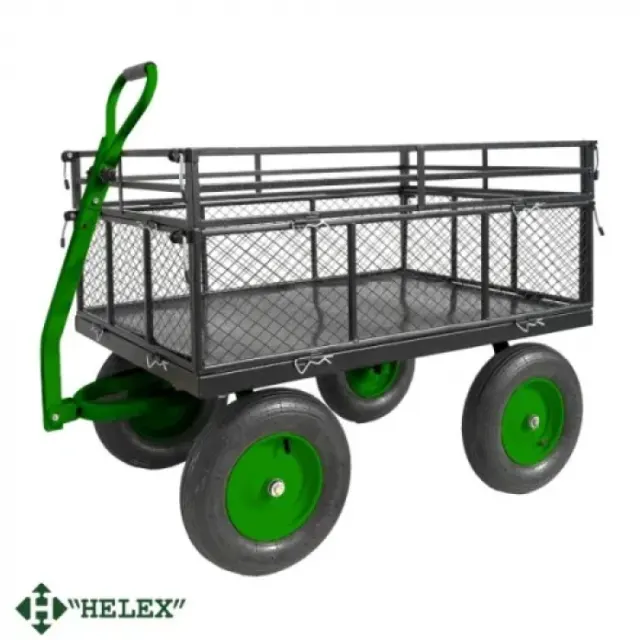 Садовая тележка HELEX G204 черный/зеленый