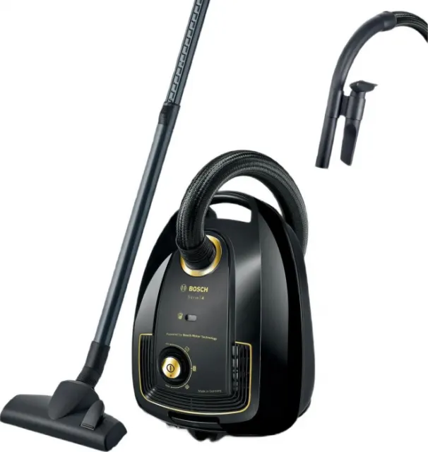 Пылесос Bosch BGL38GOLD черный/золотистый