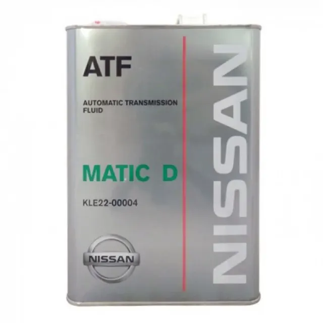 Масло трансмиссионное Nissan AT-Matic Fluid D 4л (Япония) KLE22-00004