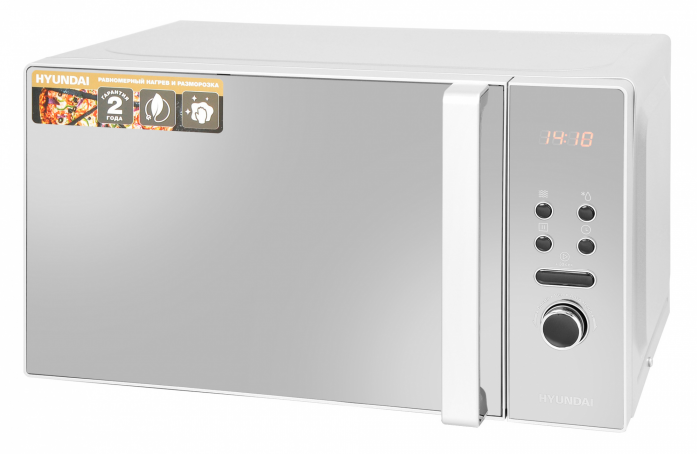 Микроволновая печь Hyundai HYM-D3002 серебристый
