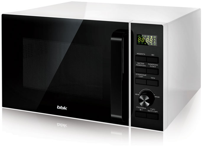 Микроволновая печь BBK 25MWS-970T/WB белый/черный