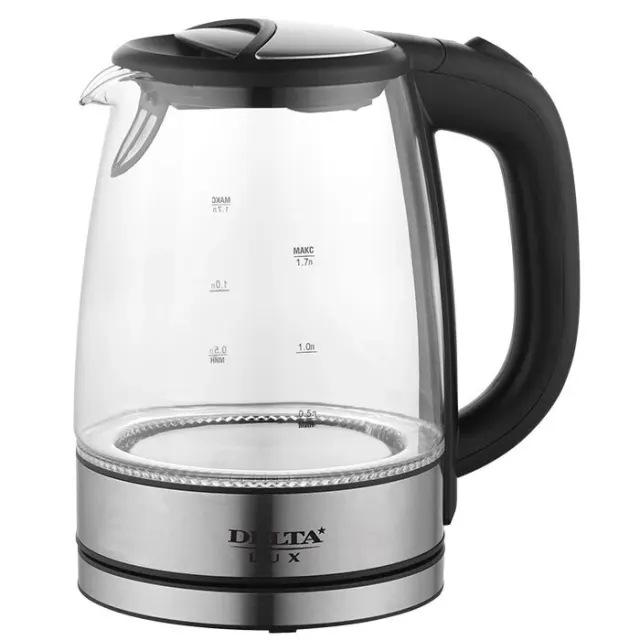 Чайник электрический Delta Lux DL-1204B черный