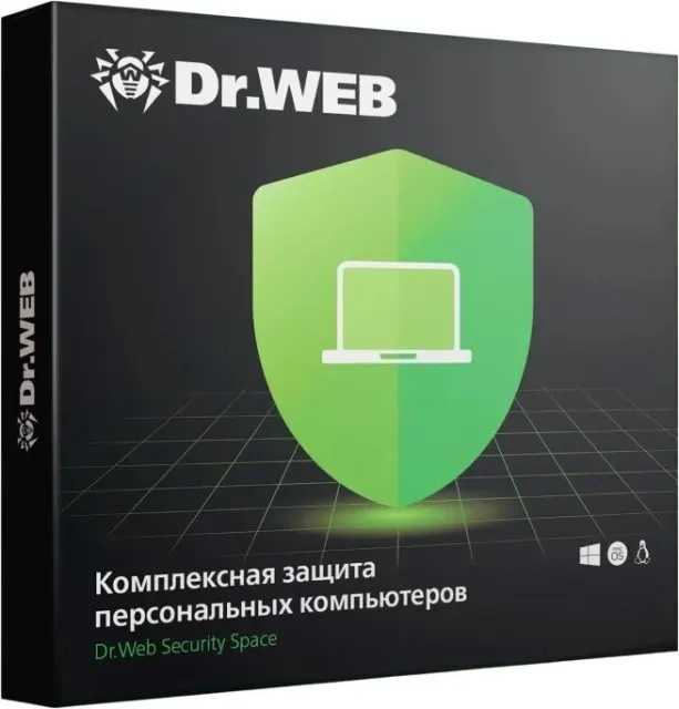 Базовая лицензия Dr.Web 2PC 2Y (BHW-B-24M-2-A3)