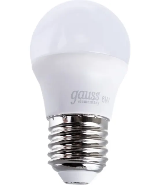 Светодиодная лампа Gauss LED Elementary Globe 6W E27 4100K 53226