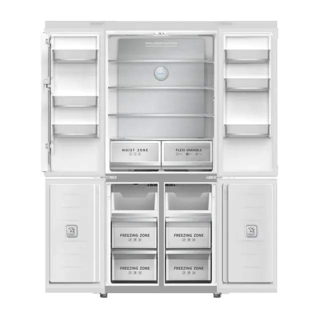 Холодильник Tesler RCD 487 BI SPARKLING WHITE