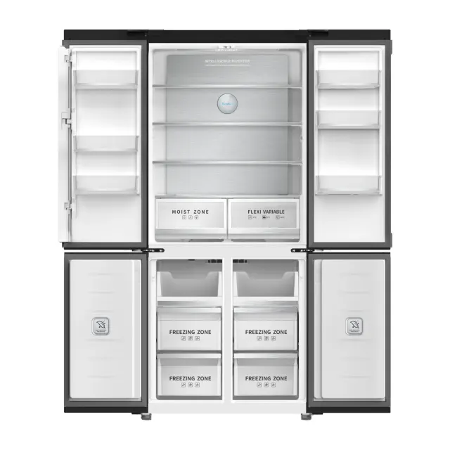 Холодильник Tesler RCD-487BI SPARKLING GREY