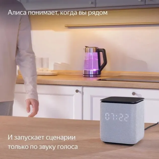 Умная колонка Яндекс Станция Миди Zigbee (YNDX-00054BLK)