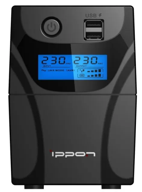 Источник бесперебойного питания Ippon Back Power Pro II 500 LCD+USB