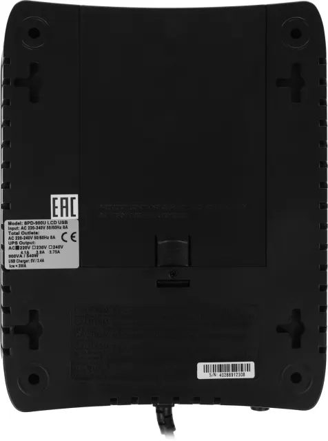 Источник бесперебойного питания Powercom SPD-900U LCD USB