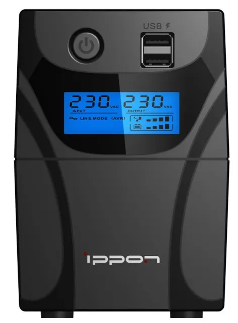Источник бесперебойного питания Ippon Back Power Pro II 600 LCD+USB