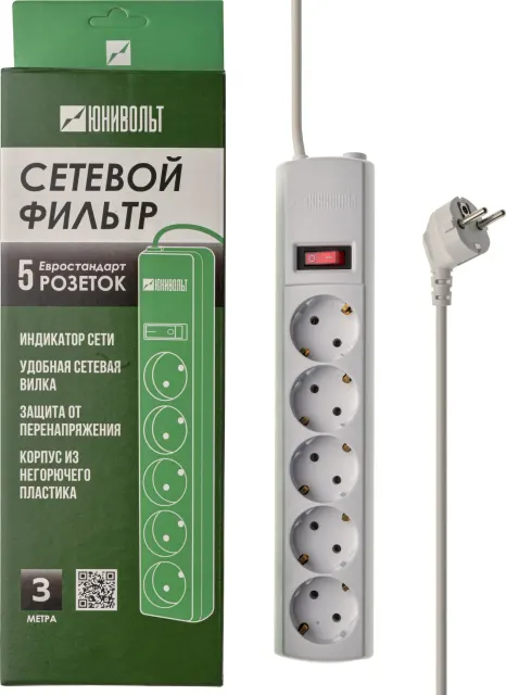 Сетевой фильтр Юнивольт 00-00000390