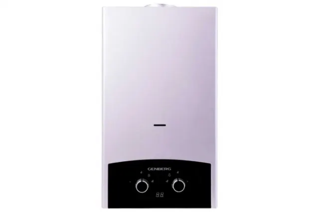 Водонагреватель газовый GENBERG 310.01 ПРЕМИУМ 10 л серебро