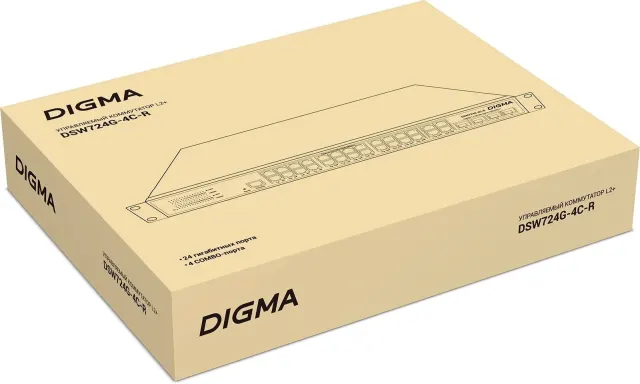 Коммутатор Digma DSW724G-4C-R