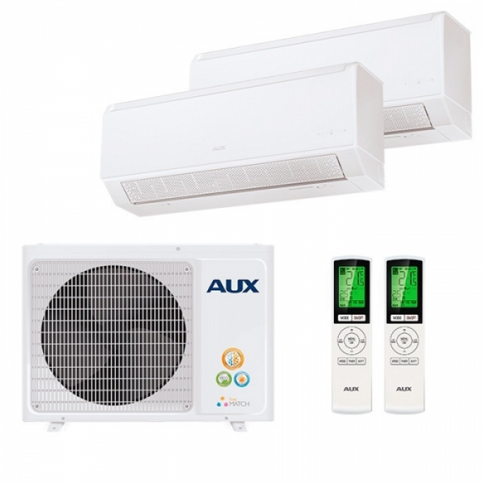 Мульти сплит система на 2 комнаты AUX AM2-H14/4DR2 + AMWM-H07/4R2(BA) х2