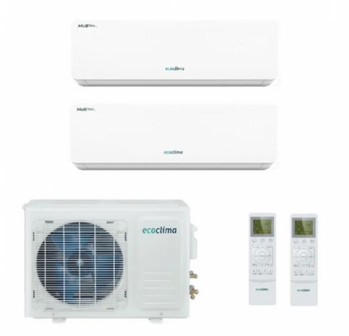 Мульти сплит-система на 2 комнаты Ecoclima CM2-CH18/4R2 / CMWM-CH07/AA-4R2 х2