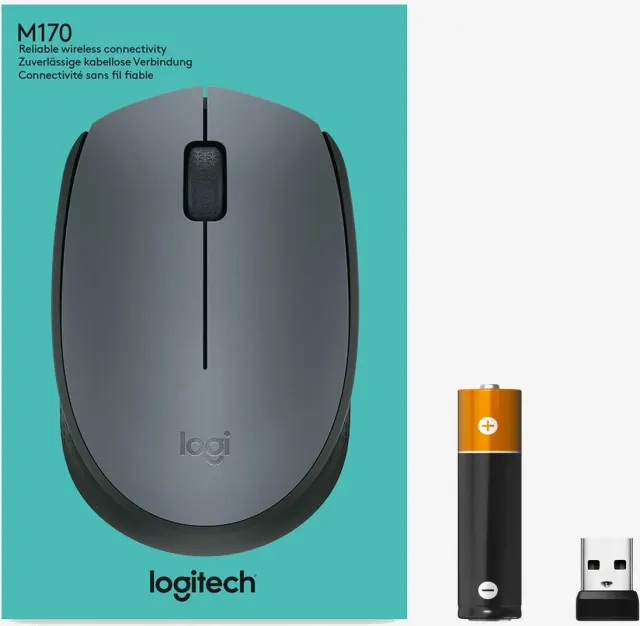 Мышь Logitech M170 серый (910-004646)