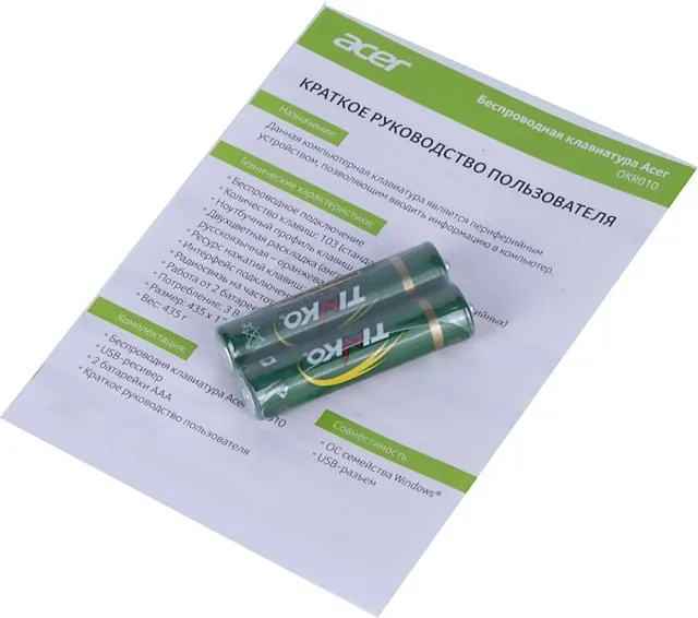 Клавиатура Acer OKR010 (ZL.KBDEE.003)