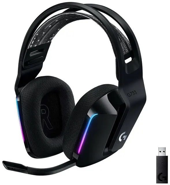 Гарнитура Logitech Headset G733 LIGHTSPEED BLACK (981-000864)