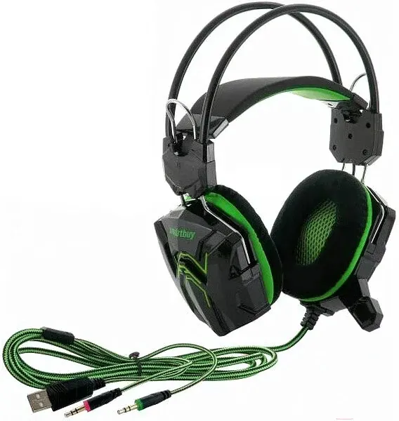 Гарнитура Smartbuy Rush Cobra SBHG-1200 черный/зеленый