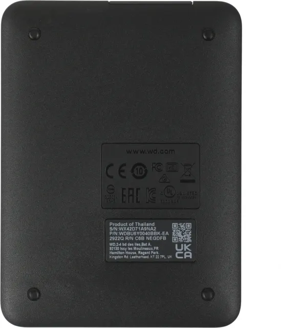 Внешний жесткий диск Western Digital WDBU6Y0040BBK-WESN черный