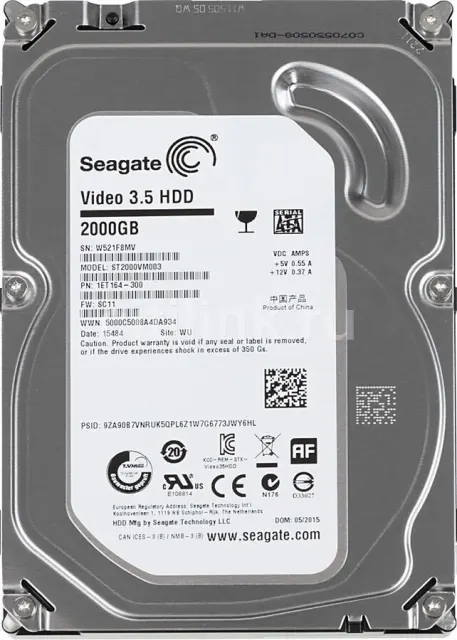 Жесткий диск 2Tb SATA-III Seagate Pipeline HD ST2000VM003