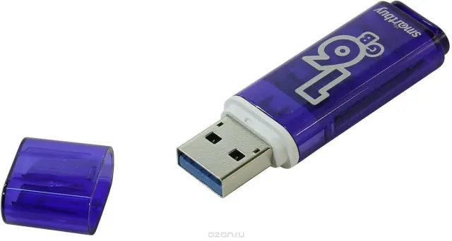 Флеш-диск Smartbuy Glossy 16GB Dark blue Series 3.0