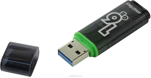 Флеш-диск Smartbuy Glossy 16GB Dark grey Series 3.0