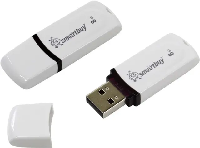 Флеш-диск Smartbuy Paean 8GB white