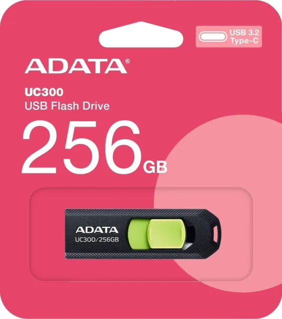 Флеш-диск A-Data 256Gb (ACHO-UC300-256G-RBK/GN)