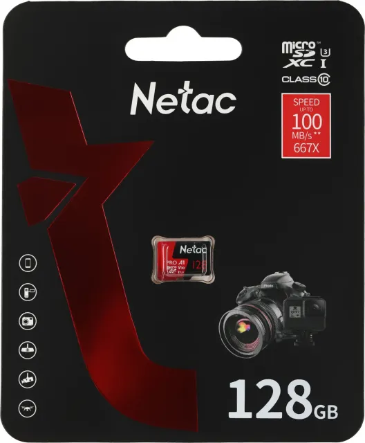 Карта памяти Netac NT02P500PRO-128G-S