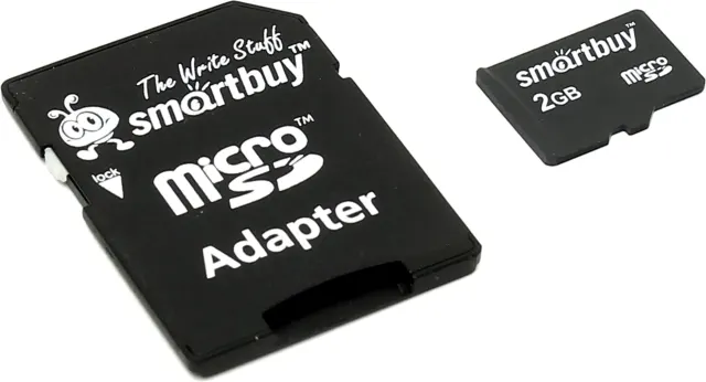 Карта памяти Smartbuy MicroSD 2GB+SD адаптер